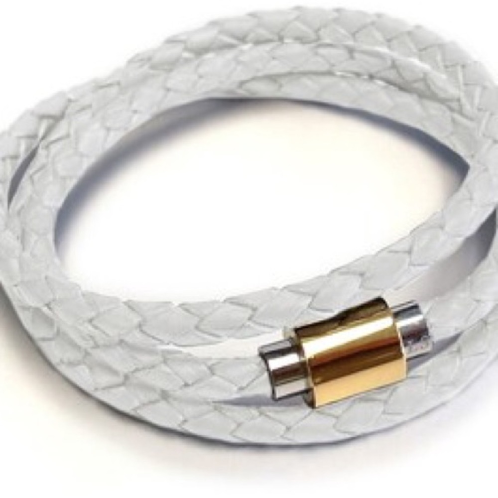 🌼3/$13🌼BUNDLE DEAL! Boho Genuine Leather Braided White Rope Bracelet